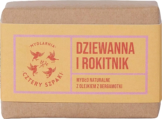 Natürliche Seife Preiselbeere und Kreuzdorn - Cztery Szpaki — Bild N1