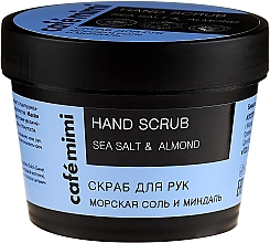 Düfte, Parfümerie und Kosmetik Handpeeling mit Meersalz und Mandel - Cafe Mimi Hand Scrub