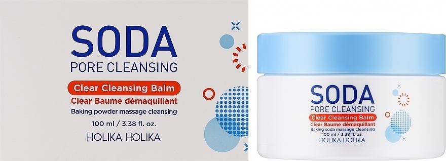 Gesichtsreinigungsbalsam mit Backpulver und Jojobaöl - Holika Holika Soda Pore Cleansing Clear Cleansing Balm — Bild N2