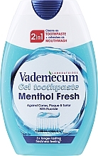 Düfte, Parfümerie und Kosmetik 2in1 Zahnpasta und Mundwasser - Vademecum MentolFresh 2in1 Toothpaste + Mouthwash