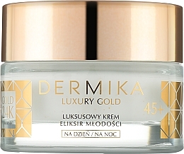 Anti-Aging Gesichtscreme mit 24-Karat-Goldpartikeln 45+ - Dermika Gold 24K Face Cream 45+ — Bild N2