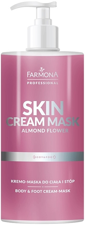 Creme-Maske für Körper- und Füße mit Mandelblütenduft - Farmona Professional Skin Cream Mask Almond Flower — Bild N1