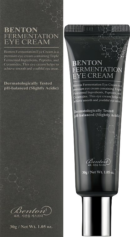 Feuchtigkeitsspendende Anti-Aging Augenkonturcreme mit Ceramiden, Hyaluronsäure, Aloe und Panthenol - Benton Fermentation Eye Cream Benton — Bild N2