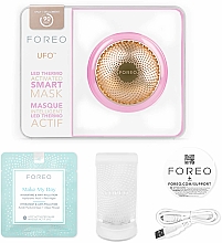UFO-Beauty-Gerät perlrosa mit Led-thermoaktivierende Smart-Maske - Foreo UFO Smart Mask Treatment Device Pearl Pink — Bild N3