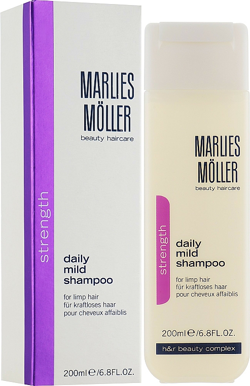 Shampoo für kraftloses Haar - Marlies Moller Strength Daily Mild Shampoo — Bild N1