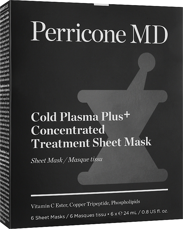 Gesichtsmaske - Perricone MD Gold Plasma Plus+ Concentrated Treatment Sheet Mask — Bild N1