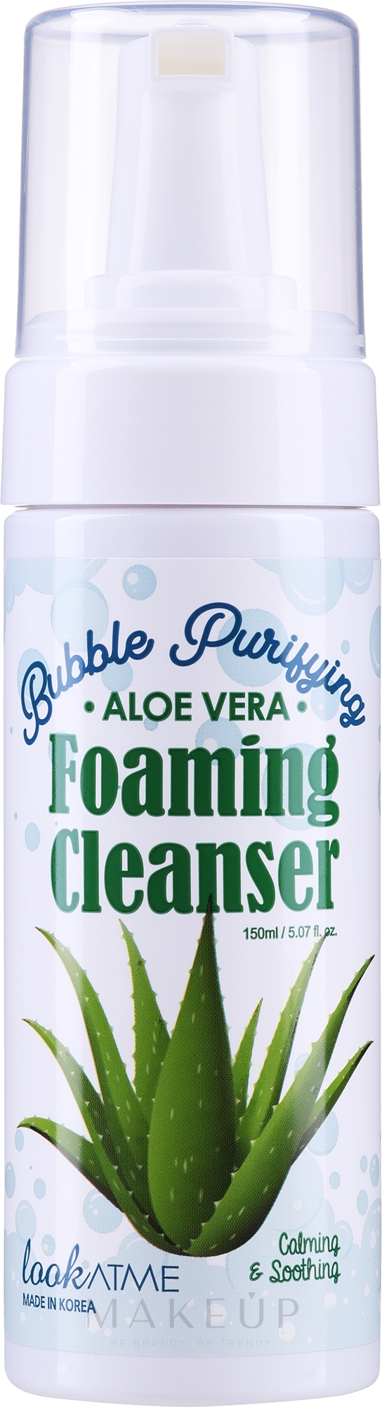 Reinigungsschaum für das Gesicht mit Aloe-Vera-Extrakt - Look At Me Bubble Purifying Foaming Facial Cleanser Aloe Vera — Bild 150 ml