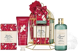 Körperpflegeset - Baylis & Harding The Fuzzy Duck Winter Wonderland Vanity Organiser Gift Set (Duschcreme 300ml + Duschgel 130ml + Badesalz 150g + Badeschwamm)  — Bild N1