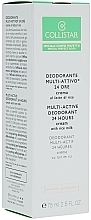 Düfte, Parfümerie und Kosmetik Deo-Creme mit Reismilch ohne Alkohol - Collistar Multi-Active Deodorant 24 Hours Cream