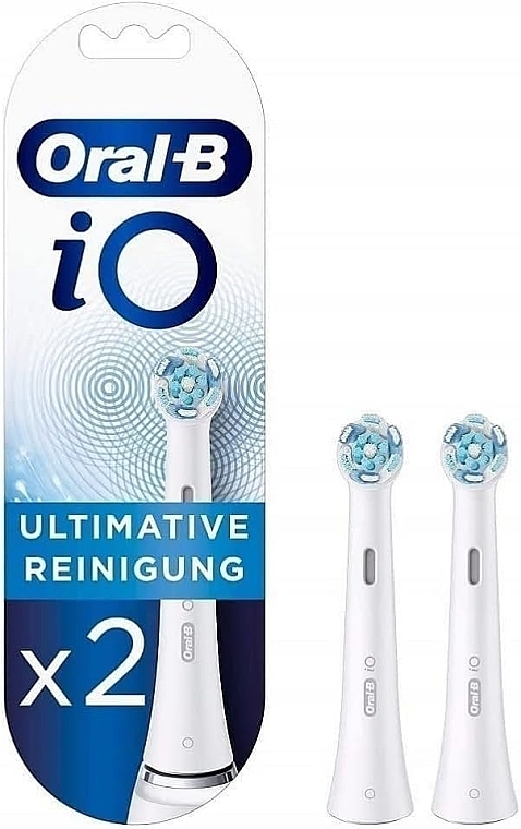 Austauschbare Zahnbürstenköpfe für elektrische Zahnbürste weiß 2 St. - Oral-B iO Ultimate Clean — Bild N1