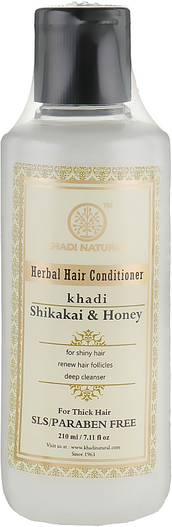 Natürliche Kräuter-Haarspülung mit Shikakai und Honig - Khadi Natural Shikakai & Honey Hair Conditioner — Bild N1