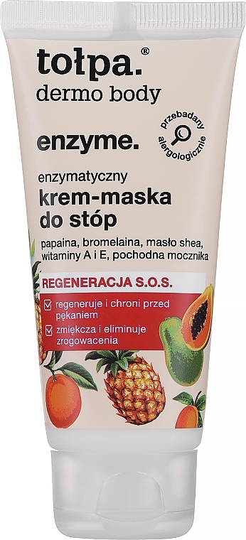 Enzymcreme-Maske für die Füße - Tołpa Dermo Body Enzyme  — Bild N2