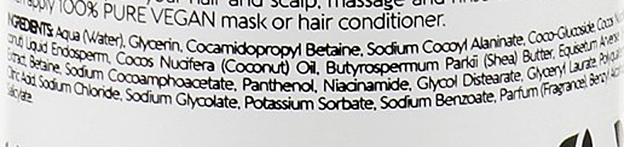 Vegan-Shampoo für strapaziertes Haar mit Kokosmilch und Sheabutter - Bielenda 100% Pure Vegan Shampoo for Damaged Hair — Bild N3