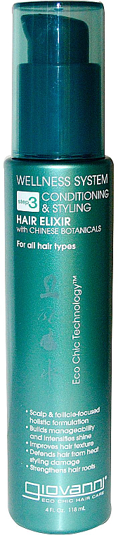 Haarelixier - Giovanni Wellness System Conditioning & Styling Hair Elixir — Bild N1