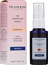 Farbintensivierender Shampoo- und Conditioner-Zusatz in Tropfen für dunkles Haar - The Hair Boss Brunette Corrector — Bild N2