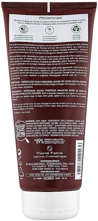Haarspülung mit Edelweiß - Klorane Strength Tired Hair & Fall Conditioner With Quinine And Edelweiss Organic — Bild N2