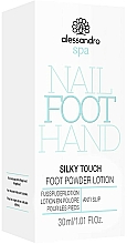 Kühlende Fußlotion - Alessandro International Spa Silky Touch Foot Powder Lotion — Bild N2