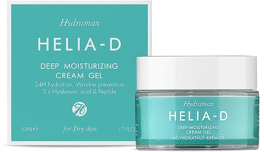 Tief feuchtigkeitsspendendes Creme-Gel für trockene Haut - Helia-D Hydramax Deep Moisturizing Cream Gel For Dry Skin — Bild N2