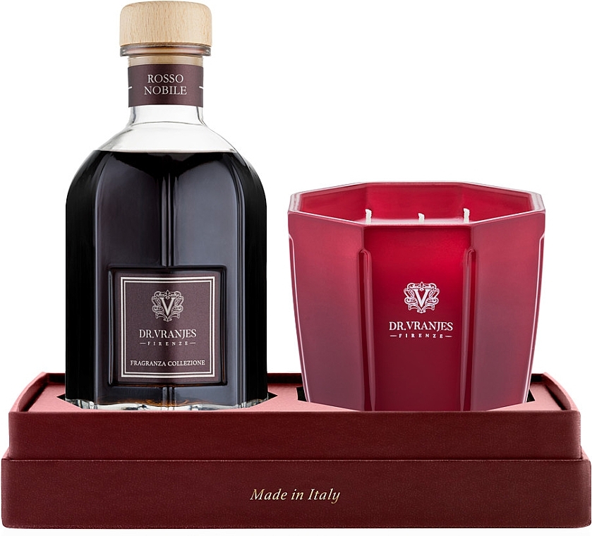 Dr. Vranjes Rosso Nobile Candle Gift Box (Diffuser /500 ml + Duftkerze /500 g) - Set — Bild N1