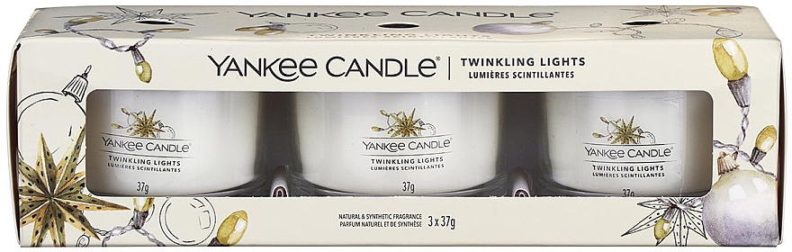 Duftende Minikerze im Glas - Yankee Candle Twinkling Lights Filled Votive — Bild N1