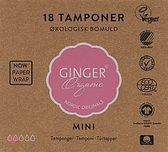 Tampons ohne Applikator Mini 18 St. - Ginger Organic — Bild N1