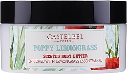 Düfte, Parfümerie und Kosmetik Pflegende und feuchtigkeitsspendende Körperbutter mit Mohnöl und Zitronengrasduft - Castelbel Smoothies Poppy Lemongrass Body Butter