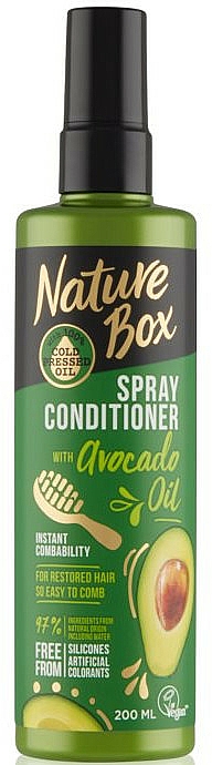 Haarspülung-Spray mit Avocadoöl - Nature Box Avocado Oil Spray Conditioner — Bild N1