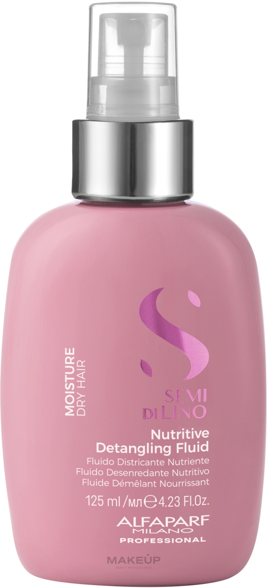 Leave-in-Fluid für trockenes Haar - Alfaparf Semi di Lino Moisture Nutritive Detangling Fluid — Bild 125 ml