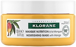 Düfte, Parfümerie und Kosmetik Maske mit Mangobutter für trockenes und geschädigtes Haar - Klorane Hair Mask with Mango Butter