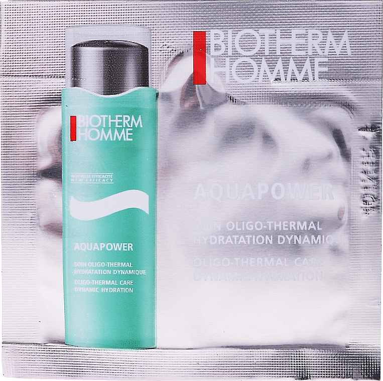 GESCHENK! Erfrischendes Gesichtsgel - Biotherm Homme Aquapower Dynamic Hydration (Probe) — Bild N1