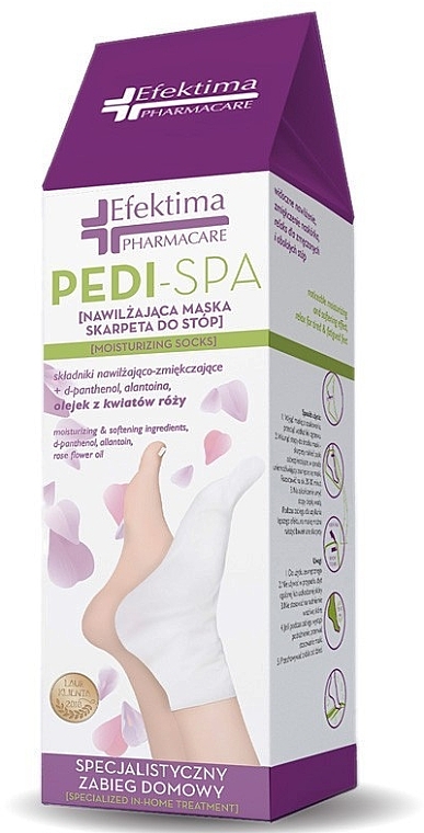 Feuchtigkeitsspendende Fußmaske - Efektima Pharmacare Pedi-Spa Moisturizing Socks  — Bild N1