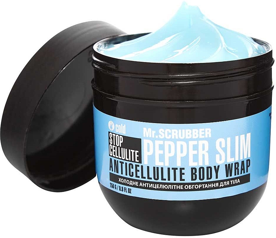 Kalte Anti-Cellulite Maske-Körperpackung - Mr.Scrubber Stop Cellulite Pepper Slim Anticellulite Body Wrap — Bild N1