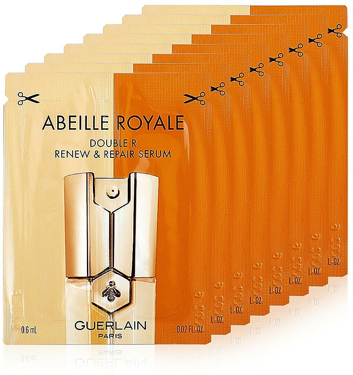 Gesichtspflegeset - Guerlain Abeille Royale Programme Anti Age (Gesichtscreme 50ml + Gesichtslotion 15ml + Serum 15ml + Öl-Serum für das Gesicht 0,6mlx8 + Kosmetiktasche) — Bild N4