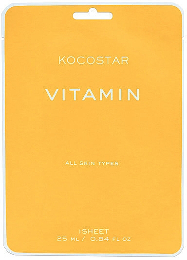 Antioxidative Gesichtsmaske für strahlende Haut mit Vitaminen - Kocostar Vitamin Mask — Bild N1
