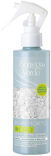 Fußspray mit Kühleffekt - Bottega Verde Dead Sea Mar Morto Crio Light Leg Spray — Bild N1