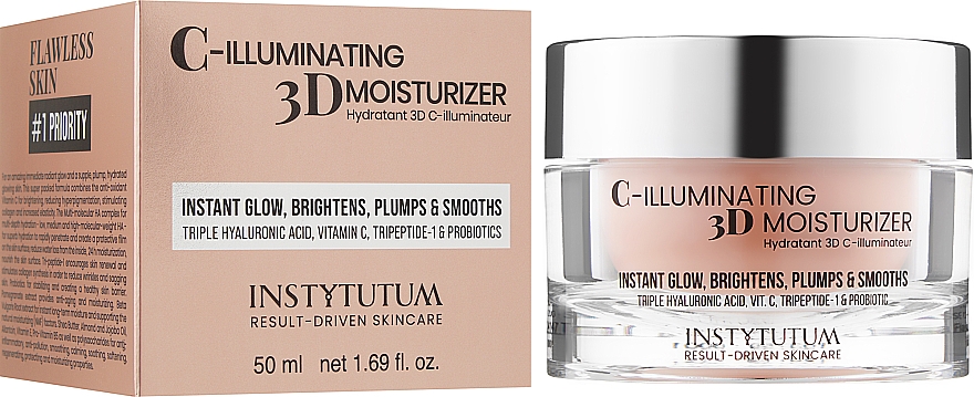 Aufhellende Gesichtscreme - Instytutum C-Illuminating 3D Moisturizer — Bild N2