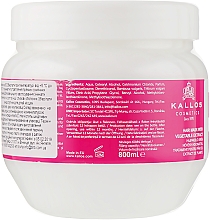 Maske für trockenes und erschöpftes Haar mit Olive, Shea und Argan - Kallos Cosmetics Placenta — Bild N4