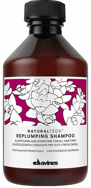 Feuchtigkeitsspendendes Shampoo für mehr Elastizität - Davines Replumping Shampoo — Foto N1