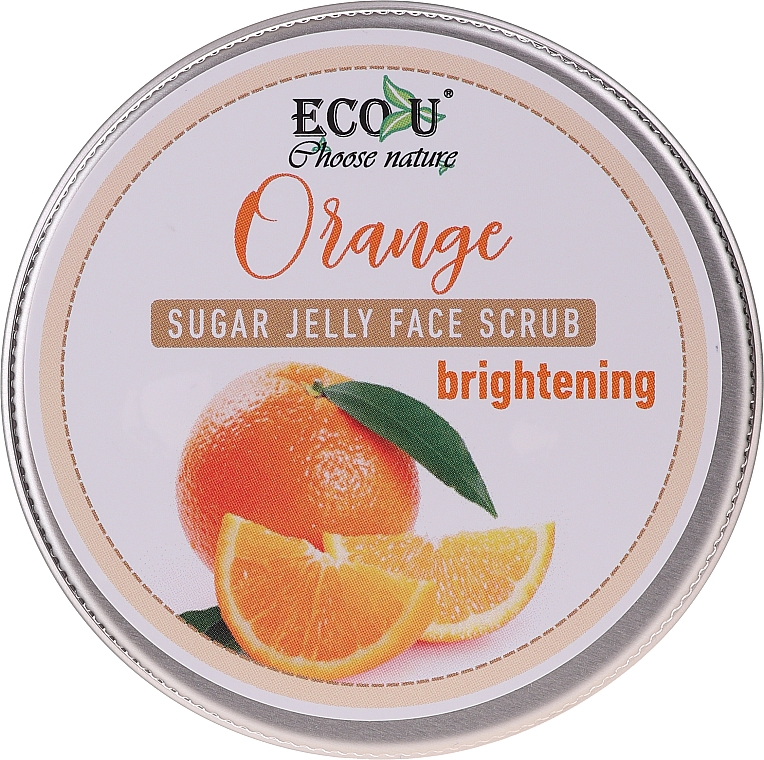 Gesichtspeeling mit Zuckergelee und Orange - Eco U Orange Brightening Sugar Jelly Face Scrub — Bild N1