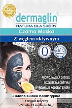 Düfte, Parfümerie und Kosmetik Schwarze Gesichtsmaske mit Aktivkohle - Dermaglin