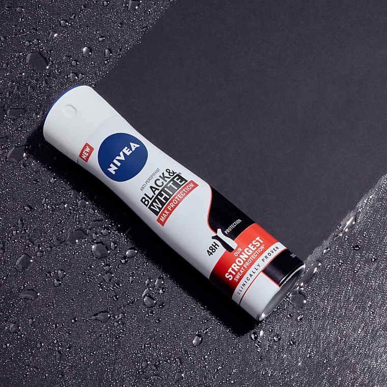 Deospray Antitranspirant Black & White - Nivea Max Pro 48H Antiperspirant Spray — Bild N3