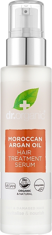 Haarserum mit marokkanischem Arganöl - Dr. Organic Bioactive Haircare Moroccan Argan Oil Hair Treatment Serum — Bild N1
