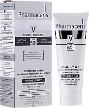 Schützende Tagescreme für Haut mit Vitiligo SPF 50+ - Pharmaceris V Vito-Melo Day Cream Spf 50 — Bild N1