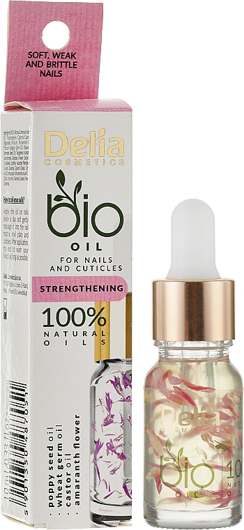 Stärkendes Nagel- und Nagelhautöl - Delia Cosmetics Bio Nail Oil — Bild N2