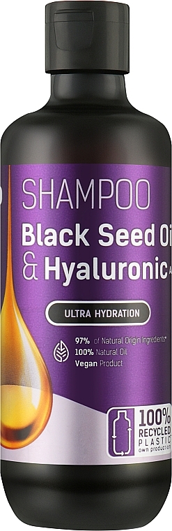 Haarshampoo Black Seed Oil & Hyaluronic Acid - Bio Naturell Shampoo — Bild N1