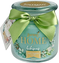 Duftkerze im Glas Hibiskus - Artman All Season Jar Sweet Home Hibiscus Ø10 x H11 cm (360 g) — Bild N1
