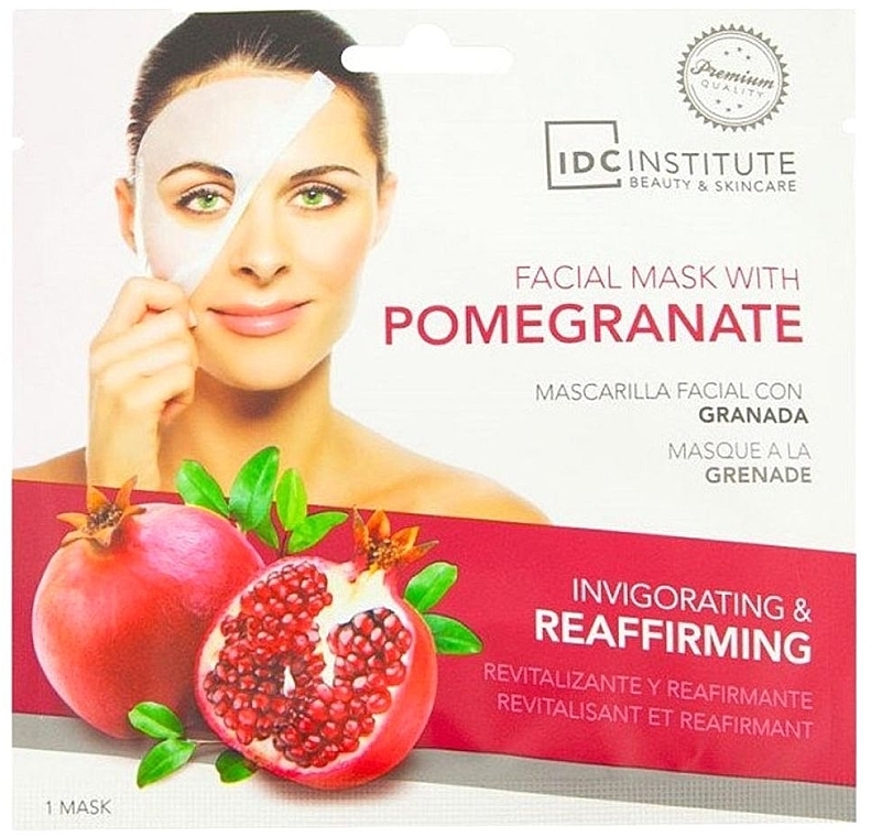 Gesichtsmaske mit Granatapfel - IDC Institute Face Mask — Bild N1