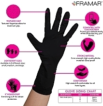 Nitrilhandschuhe puderfrei, schwarz, S, 100 St. - Framar Midnight Mitts Nitrile Gloves Small — Bild N3