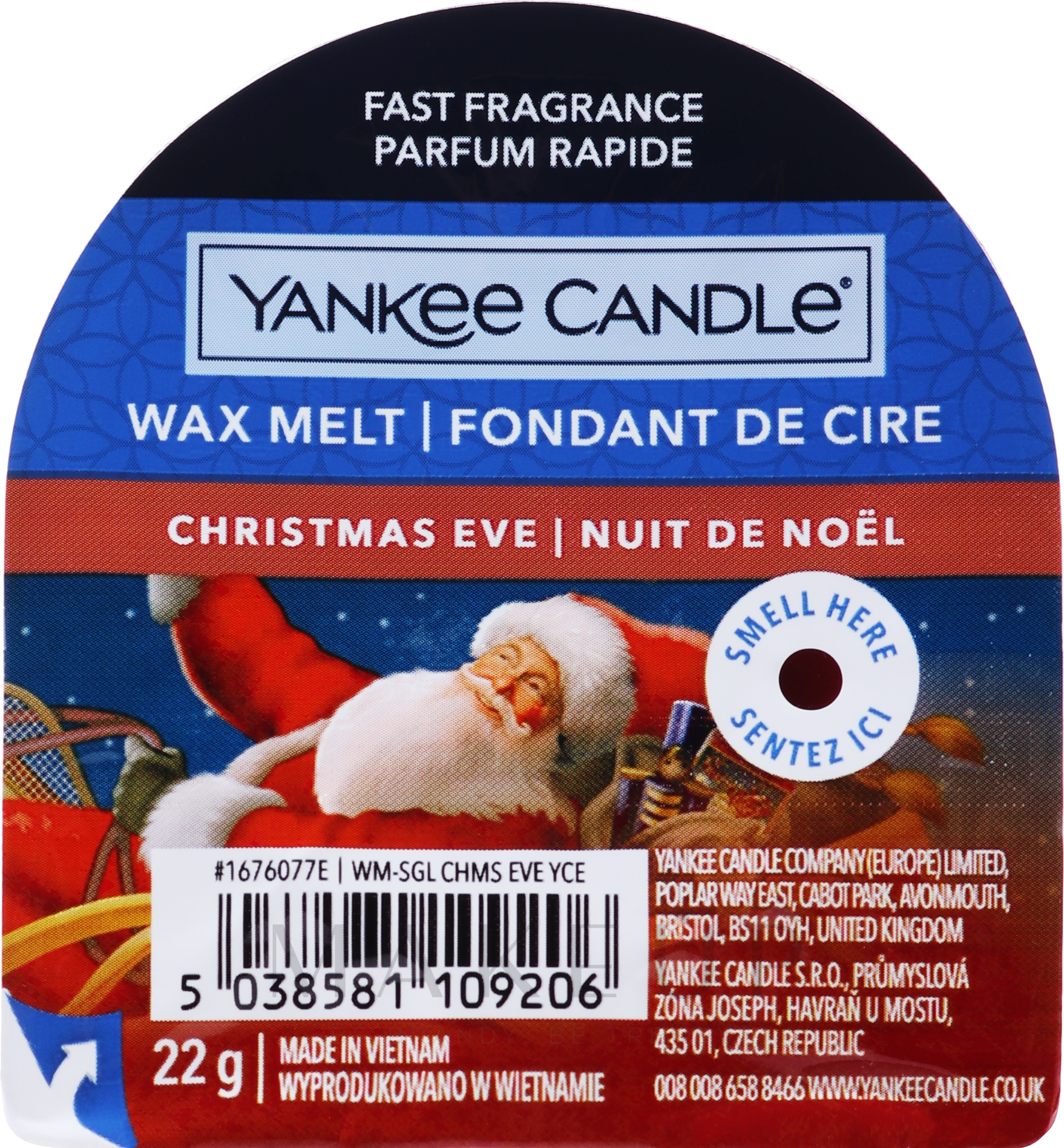 Tart-Duftwachs Christmas Eve - Yankee Candle Christmas Eve Tarts Wax Melts — Bild 22 g