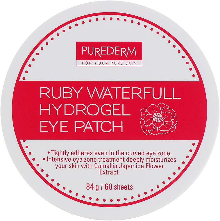 Hydrogel-Augenpatches mit Granatapfelextrakt - Purederm Ruby Waterfull Hydrogel Eye Patch — Bild N3